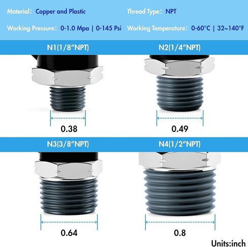 Pneumatic 1/2 Push to Connect Fittings Male Thread Elbow and Straight Combination Air Line Quick Connect Fittings 1/2"OD x 1/2"NPT Quick Connect Air Hose Fittings (Pack of 12) in Kuwait