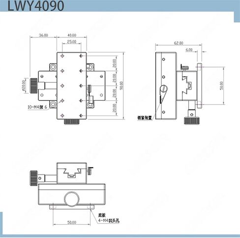 XY محور LWY4090 40*90 مللي متر تتوافق الأخدود عالية الدقة انزلاق الجدول دليل التحول منصة مقبض تروس ضبط المنزلق دليل خطي in Kuwait