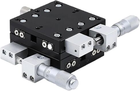 XY Axis 50 * 50mm LY50-R LY50-L LY50-C Manual Displacement Slide Table Platform Fine-tuning Horizontal Rail Guid(LY50-R) in Kuwait