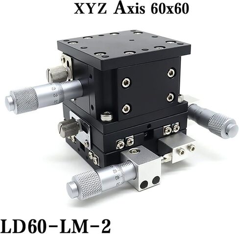 XYZ Axis 60 * 60mm LD60-LM-2 Linear Dressing High Precision Sliding Platform Bearing Adjust Double Cross Rail in Kuwait