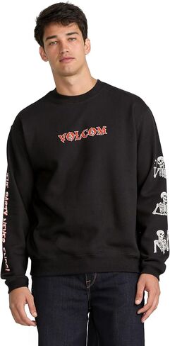 سويت شيرت Volcom الرجالي Never Ends Crew - رقبة دائرية من الصوف المعاد تدويره in Kuwait