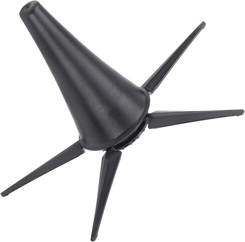 Foldable Clarinet Stand, 5 Legs Portable Wind Instrument Holder, Black ABS Zinc Alloy Floor Bracket for Clarinet Players in Kuwait