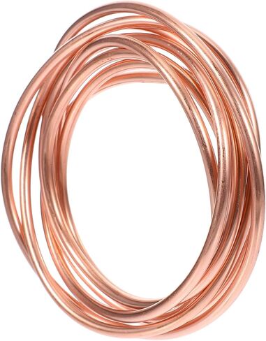 FRCOLOR Soft Copper Coil Tubing 4mm X 0.5mm 2m Length Refrigeration Copper Tube for Air Conditioner Replacement in Kuwait