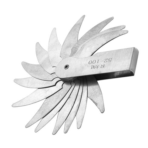 Stainless Steel Radius Measurement Tool for Machine Operators and Tools and Cubes (R0.3-1.5MM) (R1-6.5MM) (R7-14.5MM) (R15-25MM) (R25-50MM) (R52-100MM) in Kuwait