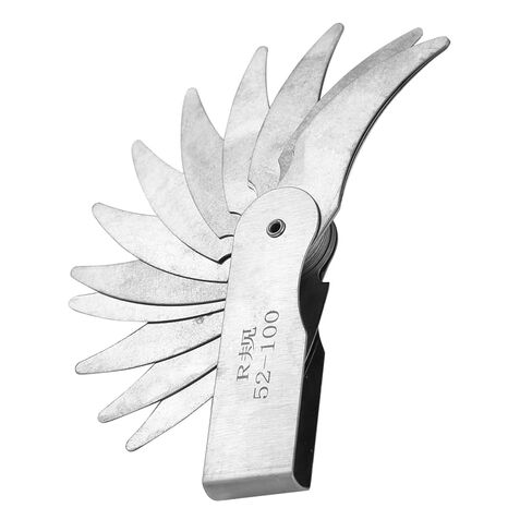 Stainless Steel Radius Measurement Tool for Machine Operators and Tools and Cubes (R0.3-1.5MM) (R1-6.5MM) (R7-14.5MM) (R15-25MM) (R25-50MM) (R52-100MM) in Kuwait