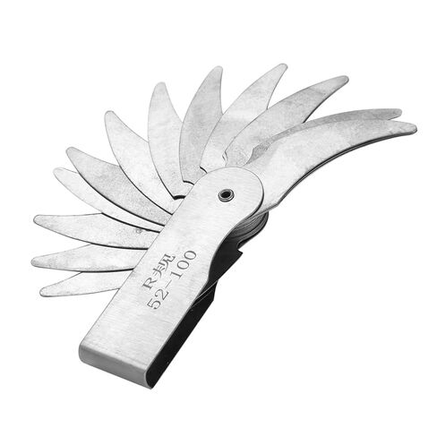 Stainless Steel Radius Measurement Tool for Machine Operators and Tools and Cubes (R0.3-1.5MM) (R1-6.5MM) (R7-14.5MM) (R15-25MM) (R25-50MM) (R52-100MM) in Kuwait