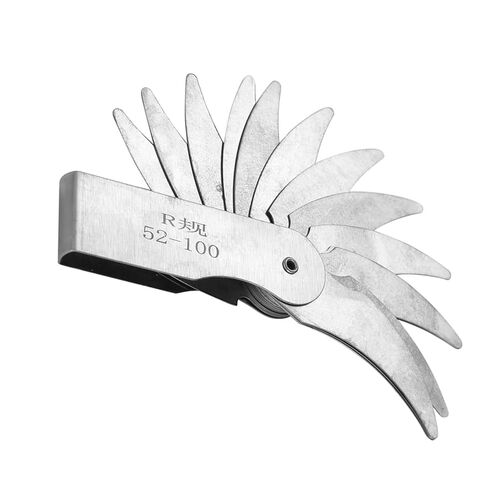 Stainless Steel Radius Measurement Tool for Machine Operators and Tools and Cubes (R0.3-1.5MM) (R1-6.5MM) (R7-14.5MM) (R15-25MM) (R25-50MM) (R52-100MM) in Kuwait