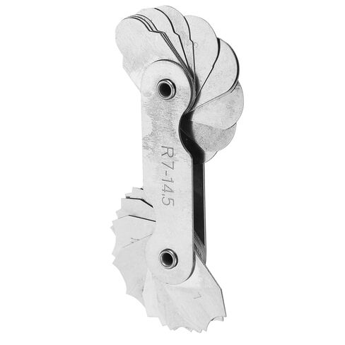 Stainless Steel Radius Measurement Tool for Machine Operators and Tools and Cubes (R0.3-1.5MM) (R1-6.5MM) (R7-14.5MM) in Kuwait