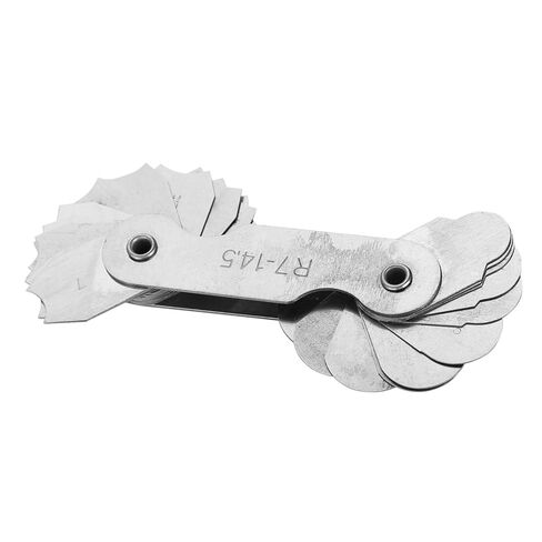 Stainless Steel Radius Measurement Tool for Machine Operators and Tools and Cubes (R0.3-1.5MM) (R1-6.5MM) (R7-14.5MM) in Kuwait