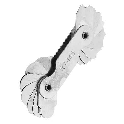 Stainless Steel Radius Measurement Tool for Machine Operators and Tools and Cubes (R0.3-1.5MM) (R1-6.5MM) (R7-14.5MM) in Kuwait