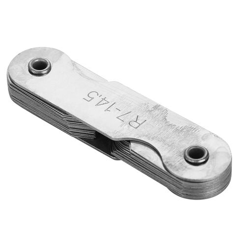 Stainless Steel Radius Measurement Tool for Machine Operators and Tools and Cubes (R0.3-1.5MM) (R1-6.5MM) (R7-14.5MM) in Kuwait