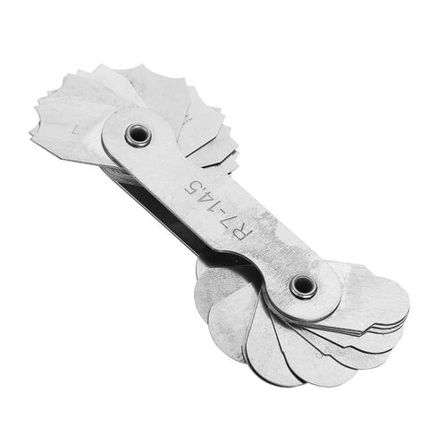Stainless Steel Radius Measurement Tool for Machine Operators and Tools and Cubes (R0.3-1.5MM) (R1-6.5MM) (R7-14.5MM) in Kuwait