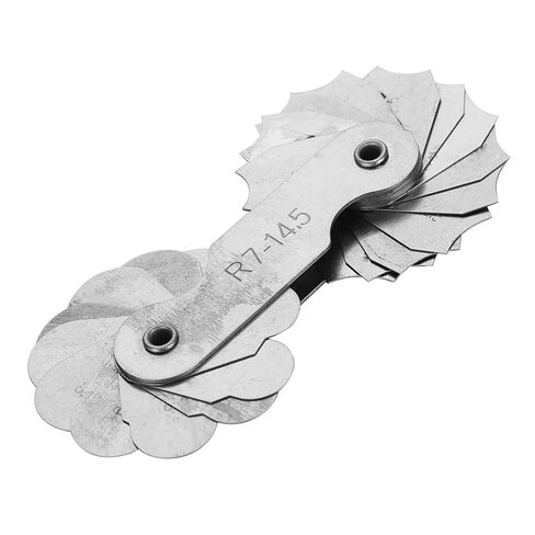 Stainless Steel Radius Measurement Tool for Machine Operators and Tools and Cubes (R0.3-1.5MM) (R1-6.5MM) (R7-14.5MM) in Kuwait