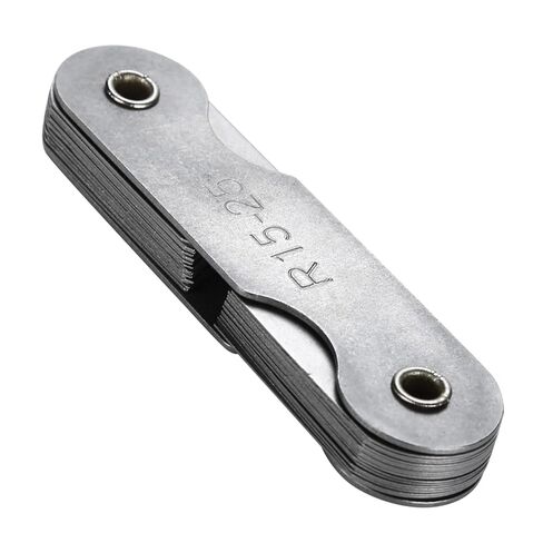 Stainless Steel Radius Measurement Tool for Machine Operators and Tools and Cubes (R0.3-1.5MM) (R1-6.5MM) (R7-14.5MM) (R15-25MM) in Kuwait