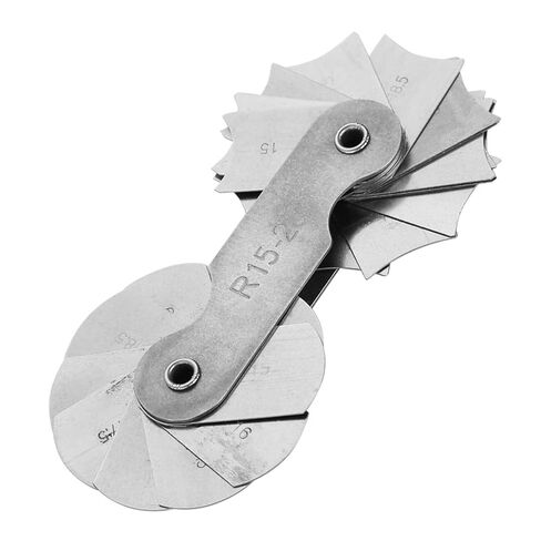 Stainless Steel Radius Measurement Tool for Machine Operators and Tools and Cubes (R0.3-1.5MM) (R1-6.5MM) (R7-14.5MM) (R15-25MM) in Kuwait