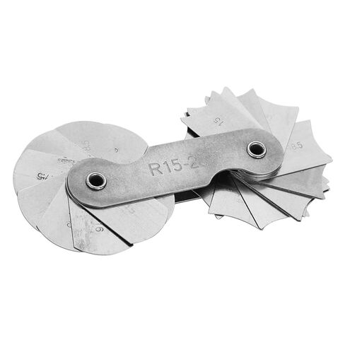 Stainless Steel Radius Measurement Tool for Machine Operators and Tools and Cubes (R0.3-1.5MM) (R1-6.5MM) (R7-14.5MM) (R15-25MM) in Kuwait