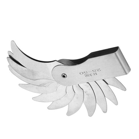 أداة قياس نصف القطر من الفولاذ المقاوم للصدأ لمشغلي الآلات والأدوات والمكعبات (R0.3-1.5MM) (R1-6.5MM) (R7-14.5MM) (R15-25MM) (R25-50MM) in Kuwait