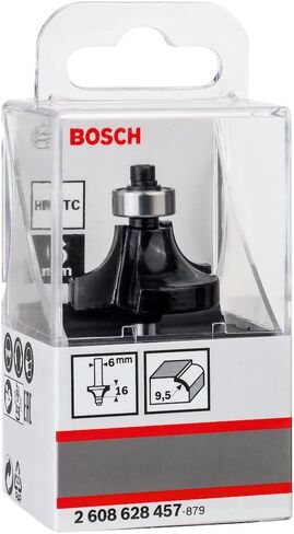 Bosch 1 x Pro Rounding Cutter (for Softwood, Hardwood, Diameter 31.8 mm, Professional Accessories Hand Router, Edge Mill) in Kuwait