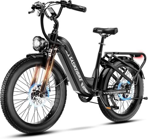 1500W MOTOR PEAK دراجة كهربائية للبالغين والمراهقين ، و 48 فولت 20AH خطوة البطارية القابلة للإزالة من خلال Ebike ، 30+ميل في الساعة ، 80 ميلًا كحد أقصى ، و 24 "دراجات كهربائية للبالغين البالغة لمدة 7 سنوات لمدة 7 سرعة in Kuwait