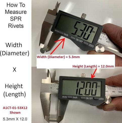 مسامير ثقب ذاتي (SPR)، 3.3 مم × 4.0 مم (3 × 4)، 100 قطعة in Saudi Arabia