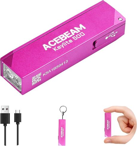 ACEBEAM Keylite 500 High Lumens Keychain Flashlight, Flat Pocket EDC Light in Saudi Arabia