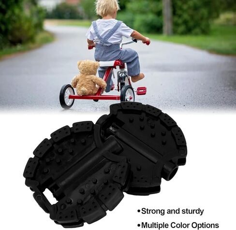 Uxsiya Kids Tricycle Pedal Kids Pedal Multiple Color Replacement 2 Pcs with Foot Pedal for Baby for Kids for Children(Black) in Kuwait