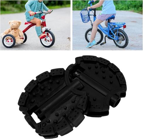 Uxsiya Kids Tricycle Pedal Kids Pedal Multiple Color Replacement 2 Pcs with Foot Pedal for Baby for Kids for Children(Black) in Kuwait
