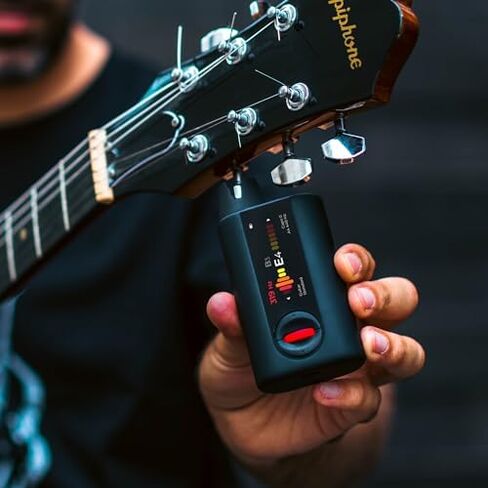 موالف جيتار أوتوماتيكي ذكي من Roadie 4 مع حافظة صلبة واقية | ضبط تلقائي سريع ودقيق، بندول الإيقاع المدمج ولفاف السلسلة | للجيتار الصوتي والكهربائي والجيتار ذو 12 وترًا والبانجو والمندولين in Kuwait