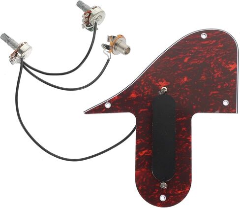 Abaodam Mandolin Scratch Plate with High-output Pickup Red Tortoise Protects Guitar Body Prevents Scratches Easy Installation for Musicians in Kuwait