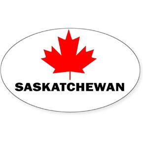 ملصق بيضاوي من CafePress Saskatchewan ملصق ممتص للصدمات للسيارة in Kuwait