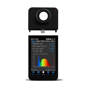 Handheld Spectrum Analyzer Kit 350-800nm PAR PPFD Light Meter Spectrum CCT CRI Flicker Tester for LED Light HPCS-310P/330P High Sensitivity, Low Error(HPCS330P with Screen) in Saudi Arabia