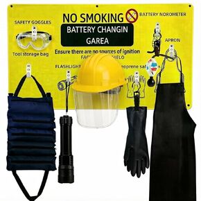 8 in 1 Complete Forklift Battery Protective Handling PPE Kit Fit for Forklift Battery Maintenance in Kuwait