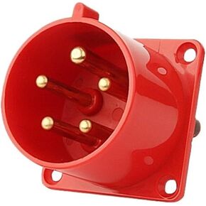 Waterproof Industrial Plug 3p 4 Pole 5 Pin Dustproof Male Female 16A 32A Wall Mounted Panel 220V 380V(5P 16A) in Saudi Arabia