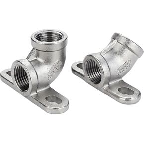 304 Stainless Steel 1/2" 3/4" BSP FemaleThreaded 45° 90 Degree Elbow Butt Joint For Plumbing Fittings(1l2 90 degree) in Saudi Arabia