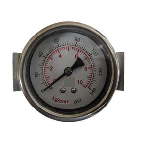 4pcs/lot Y40-ZV 1.5" 40mm 140psi Pressure Gauge,10kg/cm2 Manometer,PT1/8 Back Thread with U-clamp in Saudi Arabia