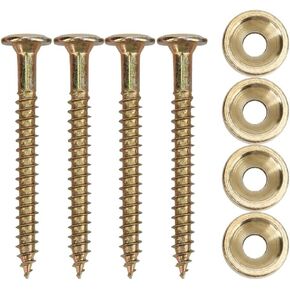 ‌4-Piece Guitar Neck Joint Bushing Bolt Set – Heavy Duty Metal Ferrules with Screws for Electric Bass & Guitar Neck Replacement(Gold) in Kuwait