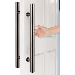 Stainless Steel Door Handle Bar - Contemporary Luxury Push Pull Design for Entry, Barn, Shower, and Glass Doors in Kuwait