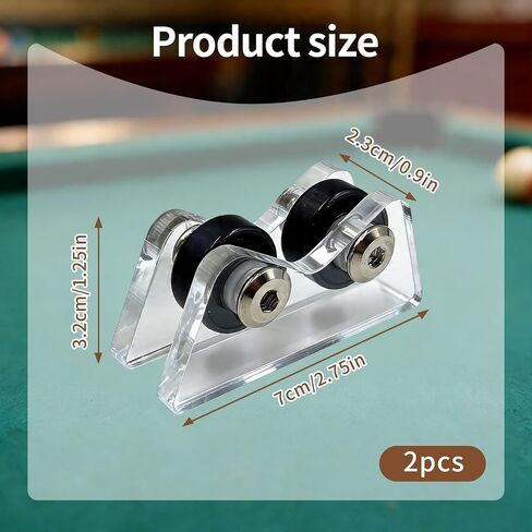 2Pcs Billiard Cue Straightness Checker, Portable and Accurate Pool Billiard Cue Snooker Club Roller Straightness Detector Checker, Essential Billiard Accessories for Snooker Clubs and Players in Kuwait
