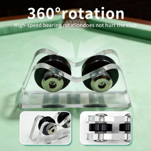 2Pcs Billiard Cue Straightness Checker, Portable and Accurate Pool Billiard Cue Snooker Club Roller Straightness Detector Checker, Essential Billiard Accessories for Snooker Clubs and Players in Kuwait