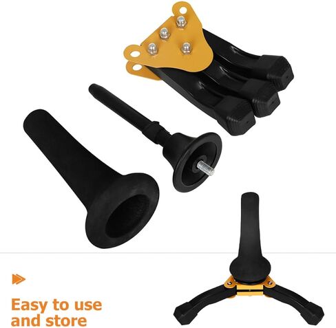 Toddmomy Foldable Saxophone Stand Clarinet Holder Flute Tripod Holder Adjustable Wind Instrument Stand for Musician Practice and Performance in Kuwait