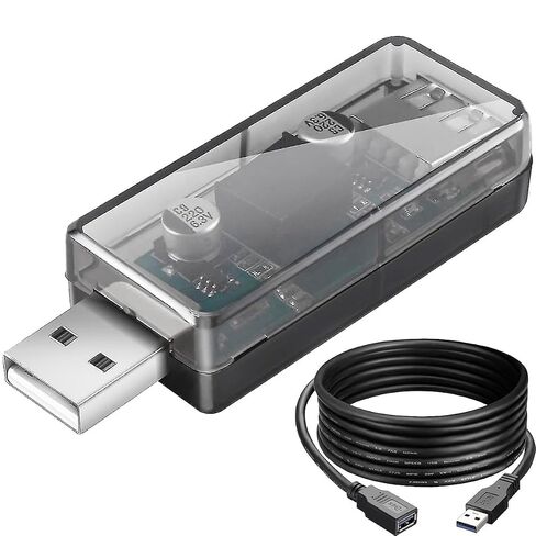 وحدة عازل USB ADUM3160 رقاقة USB إلى USB لوحة عازل الجهد الكهربائي للإشارة الرقمية وعازل طاقة الصوت 12 ميجا بت في الثانية USB 2.0 حماية ESD مع كابل تمديد USB in Kuwait