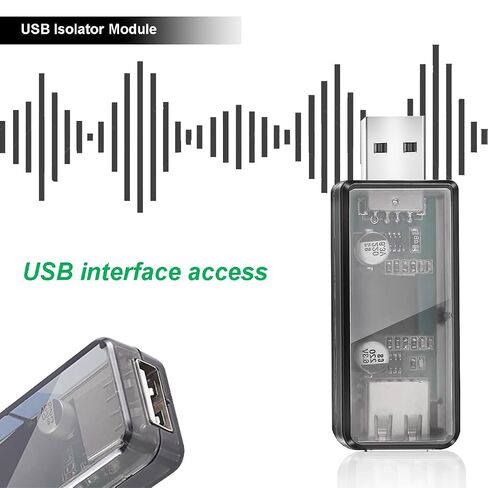 وحدة عازل USB ADUM3160 رقاقة USB إلى USB لوحة عازل الجهد الكهربائي للإشارة الرقمية وعازل طاقة الصوت 12 ميجا بت في الثانية USB 2.0 حماية ESD مع كابل تمديد USB in Kuwait