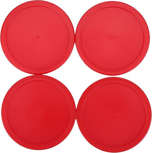 Table Air Hockey Red Pushers and Pucks Set, Plastic Air Hockey Goalies Pushers Pucks Set for Standard Air Hockey Tables (S) in Kuwait