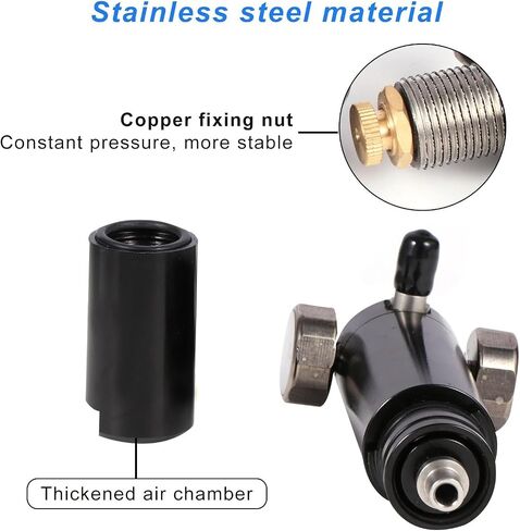 Black Diving Valve with Built-in Regulating Connector for Stable 300bar Air Pressure in Kuwait