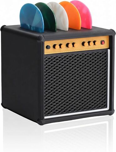 Guitar Picks Holder Box, Pick Display Holder, Amp Speaker Styled Pick Holder and Wooden Guitar Pick Holder with Stand, Pick Storage Box Set for Guitar Players and Music Enthusiasts in Saudi Arabia