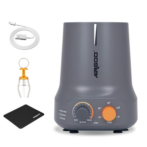 خلاط طلاء Airgoo Vortex Mixer، بدون استخدام اليدين، مع توقف زمني، سرعة قابلة للتعديل تصل إلى 100 مل لدهانات الأكريليك البخاخة للهوايات، زجاجات القطارة، خلط المختبر، طلاء الأظافر، أنابيب الاختبار (3200 دورة في الدقيقة) in Kuwait