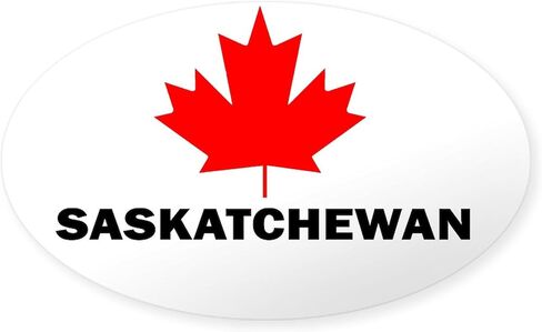 CafePress Saskatchewan Oval Sticker Oval Bumper Sticker Car Decal in Kuwait