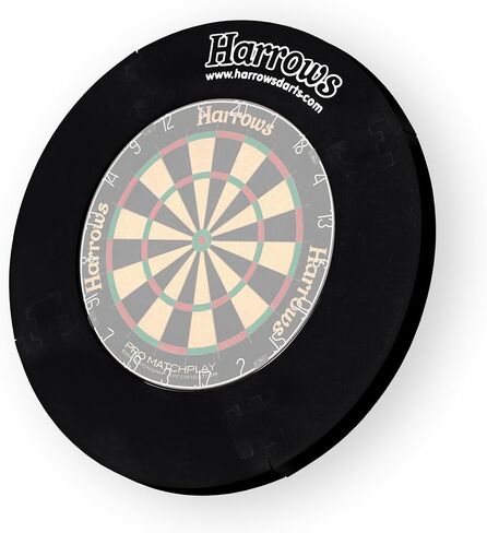 Harrows Dart Board حلقة محيطة I Dartboard Surround 4 قطع I سهلة التجميع Dart Surround I واقي حائط حماية إضافية 720 مم I ضعف الجانب لحياة طويلة in Kuwait