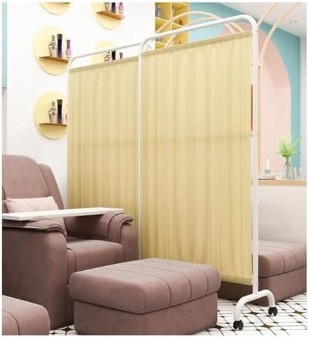 5 Panel Folding Privacy Screen, Space Saving Room Divider for Medical and Patient Privacy in Saudi Arabia