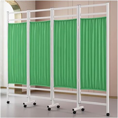 Folding Medical Privacy Screen - 4 Piece Room Divider, Waterproof Nylon Fabric for Ward, Salon, and Health Hall Partition in Kuwait